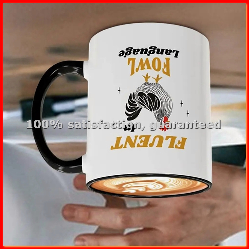 Coffee Tea And Cocoa - Keramische Koffiemok Kippenprint Mok 11 Oz