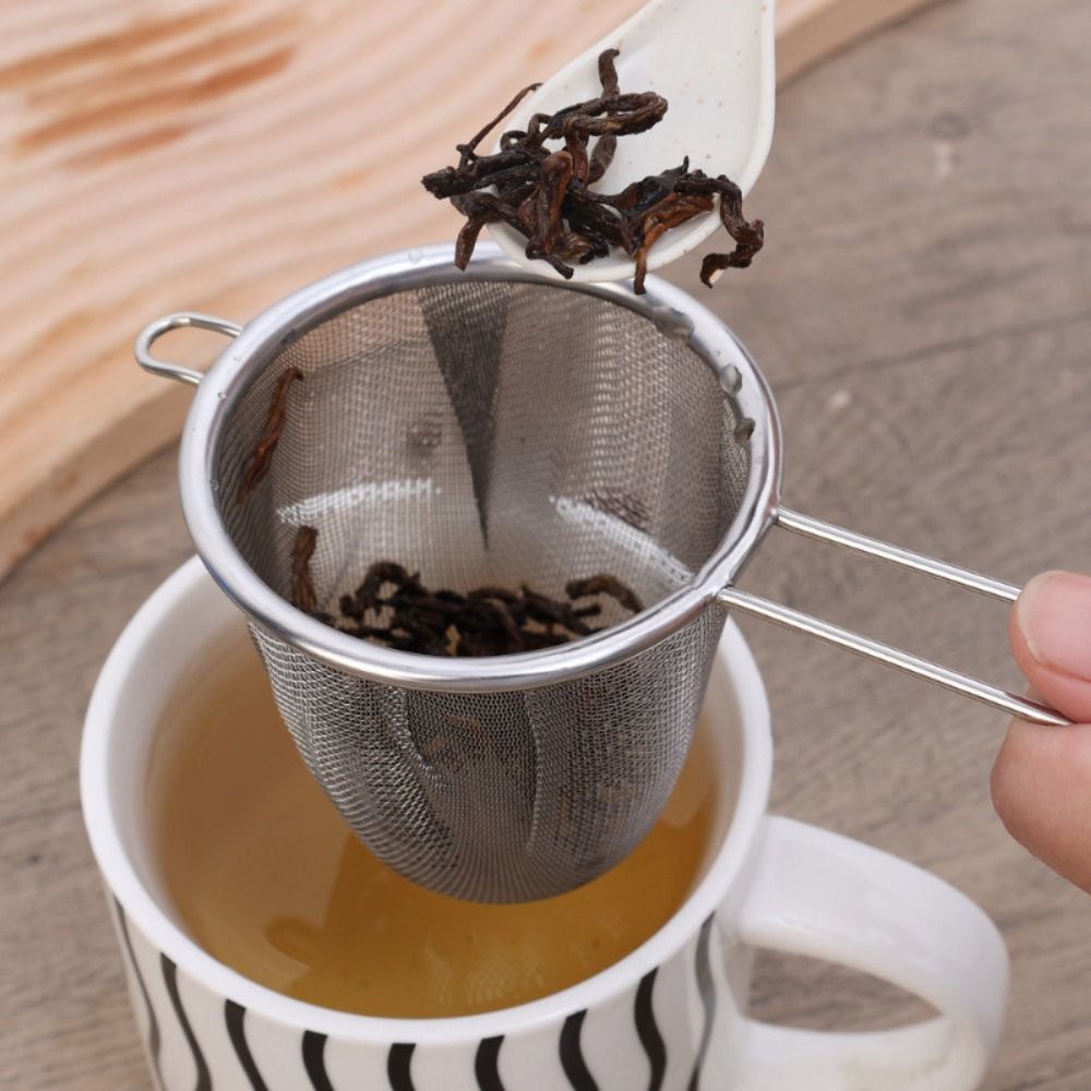 Tea Strainer Mesh - Extra fijnmazig roestvrijstalen theezeefje Losbladige theeverspreider