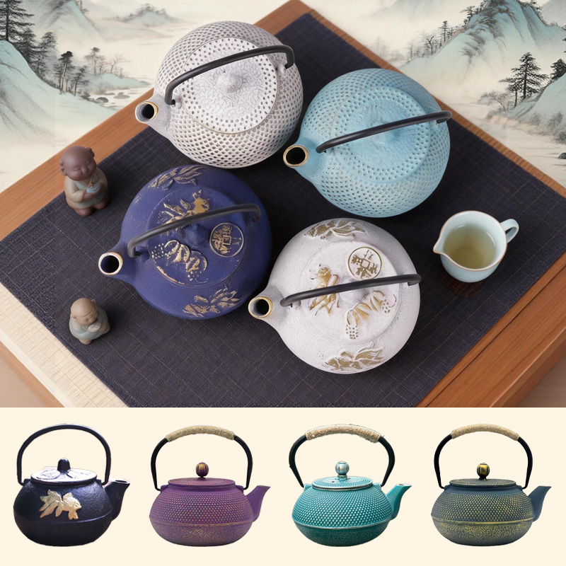 Cast Iron Teapot - Vintage gietijzeren theepot keukentheewaar Japanse theeketel