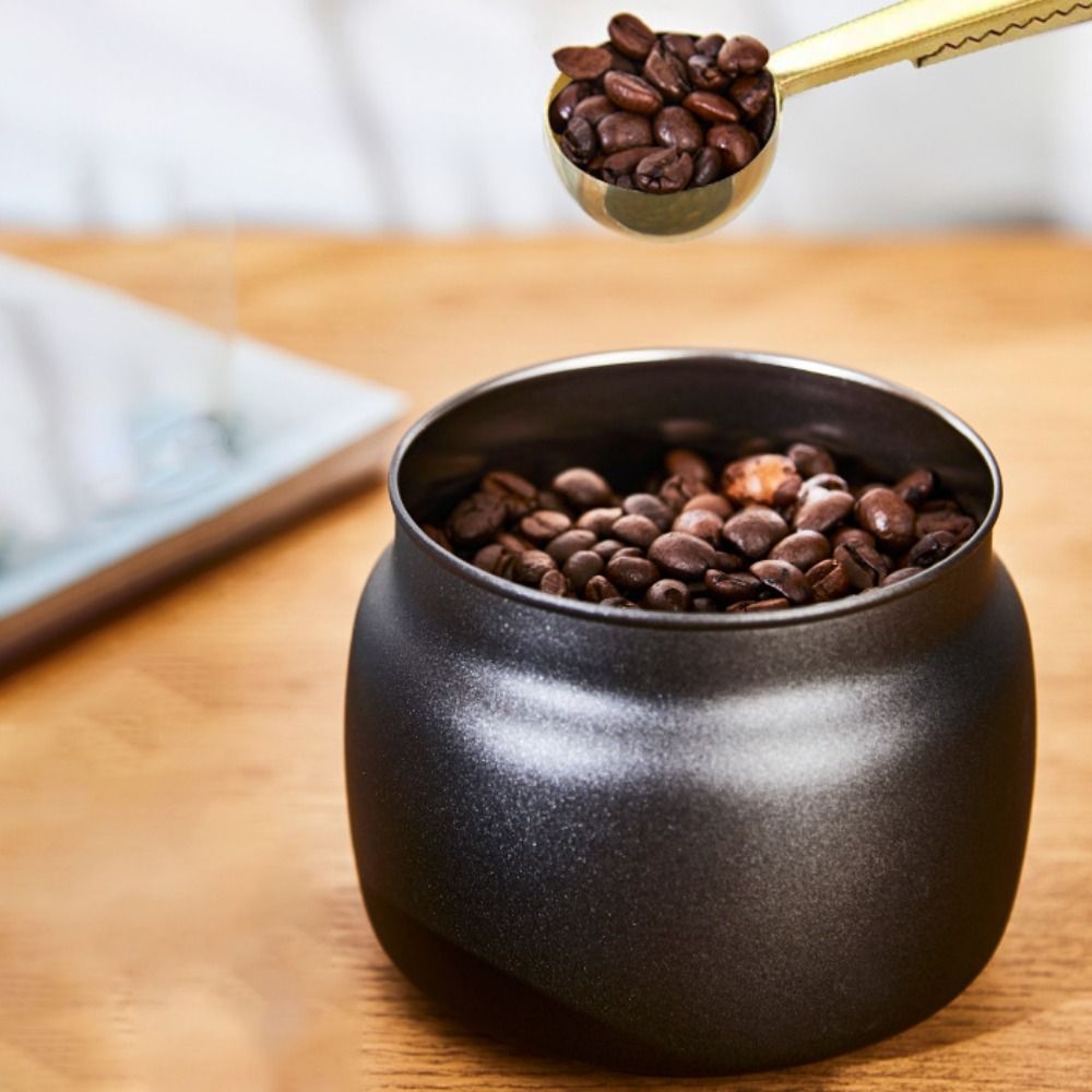 Coffee Tea Canister Set - 304 roestvrijstalen koffiebonen vacuümverpakte kan, houdt
