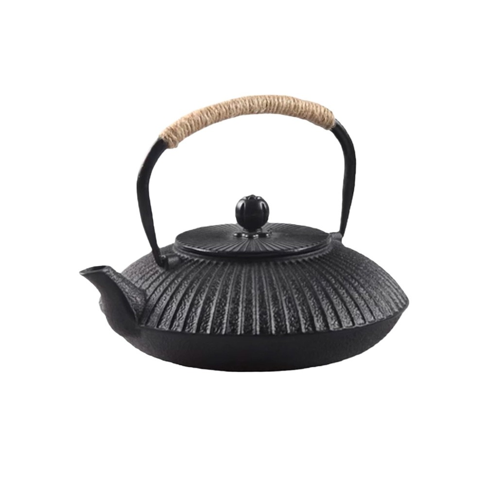 Cast Iron Teapot - 800ml gietijzeren theepot in paraplu-vorm, Japanse