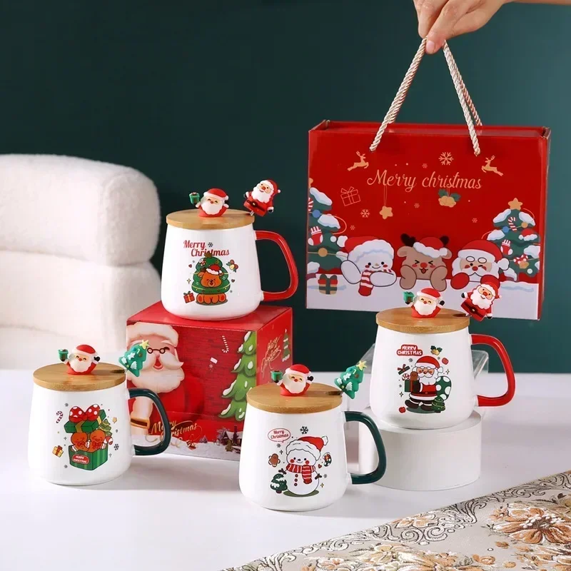 Coffee Tea Festival - Feestelijke kerst kerstthema keramische mok bekerset