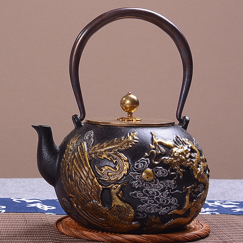 Cast Iron Teapot - 1.4 Japanse Theepot Prachtige Pruim en