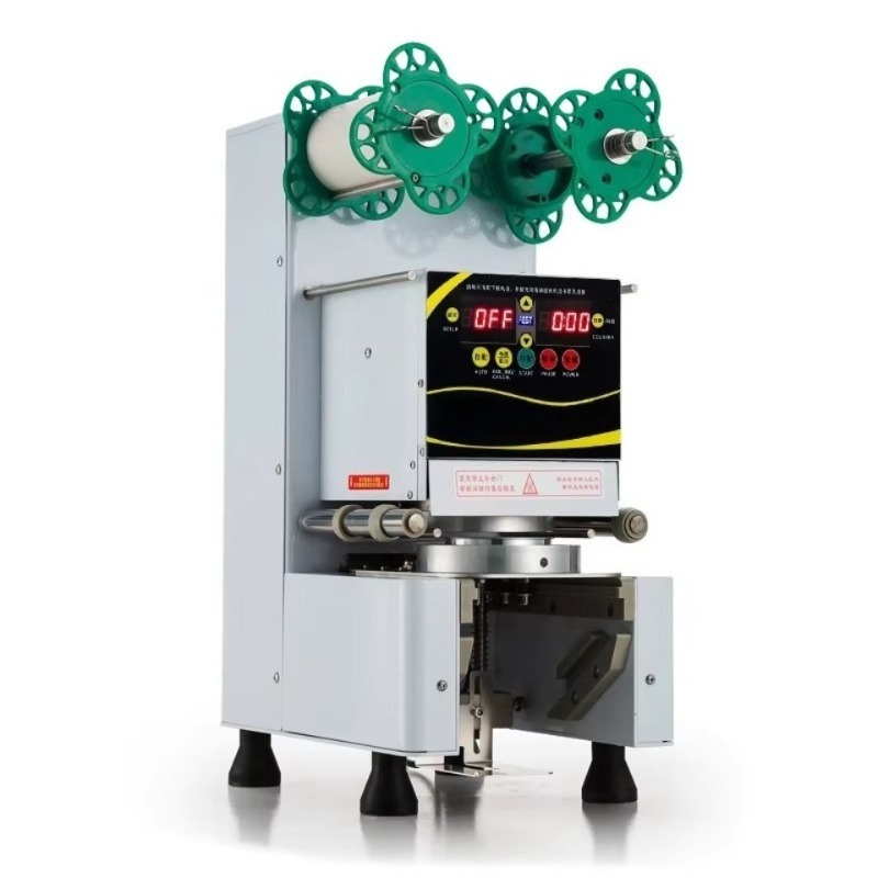 Coffee Tea Machine - Automatische plastic beker verzegelmachine, commercieel, met