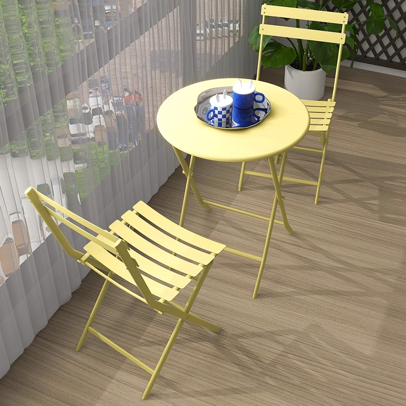 Coffee Tea Garden - Kleine opvouwbare theetafel met stoelcombinatie, casual