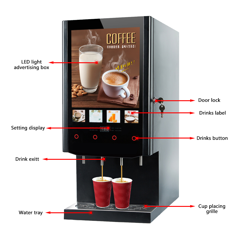 Coffee Tea Hot - 40S SUPIN Economische 4-smaken Hete Instant