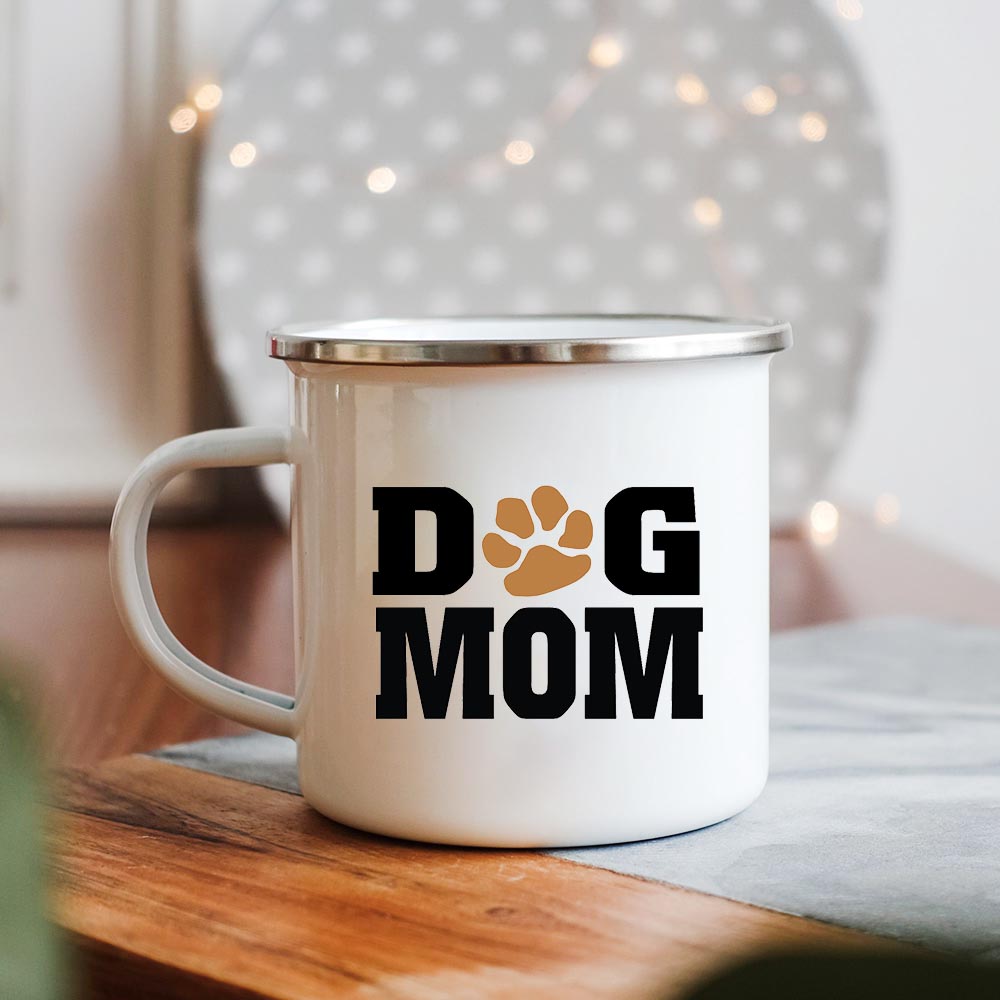 Coffee Tea And Cocoa - Hond Mama/Papa Print Creatief Email Handvat