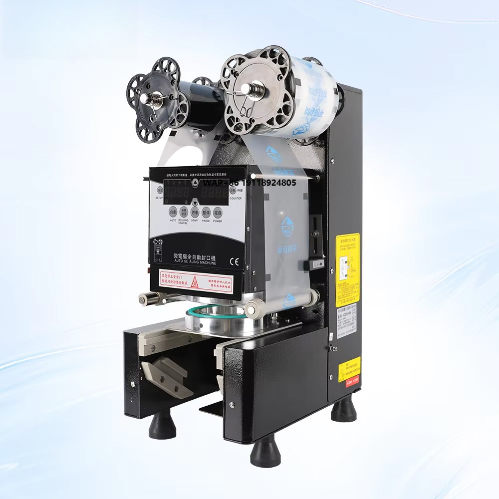 Coffee Tea Machine - Elektrische draagbare bekersealmachine, hoge snelheid, roestvrij