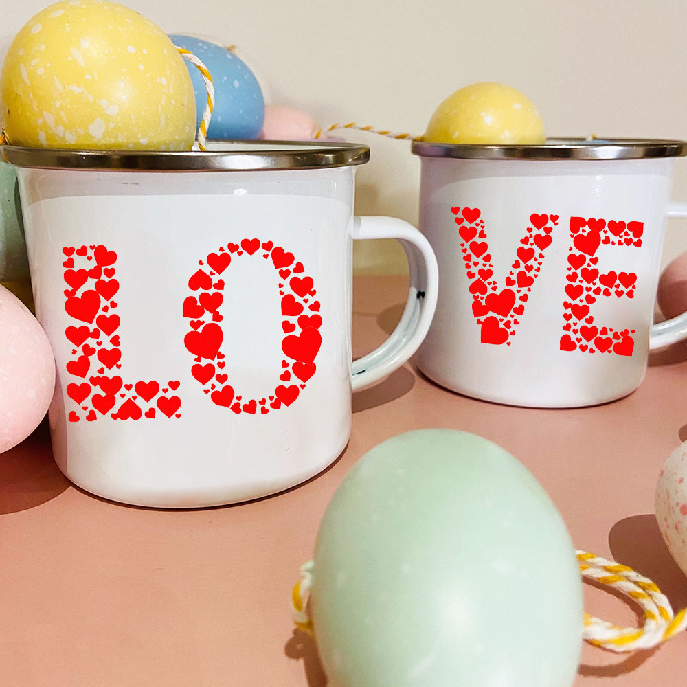 Coffee Tea And Cocoa - Love Creative Print Emaille Koffie Thee