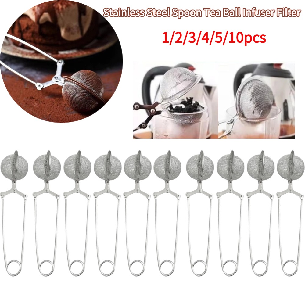 Tea Strainer Mesh - Roestvrij Stalen Lepel Thee Bal Zetgroep