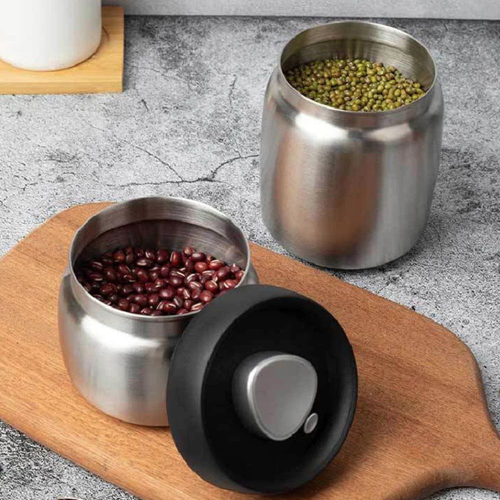 304 roestvrijstalen koffiebone - Coffee Tea Canister Set recensie en prijs
