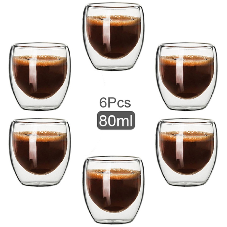 Dubbelwandige glazen koffiemok - Coffee Tea And Cocoa recensie en prijs