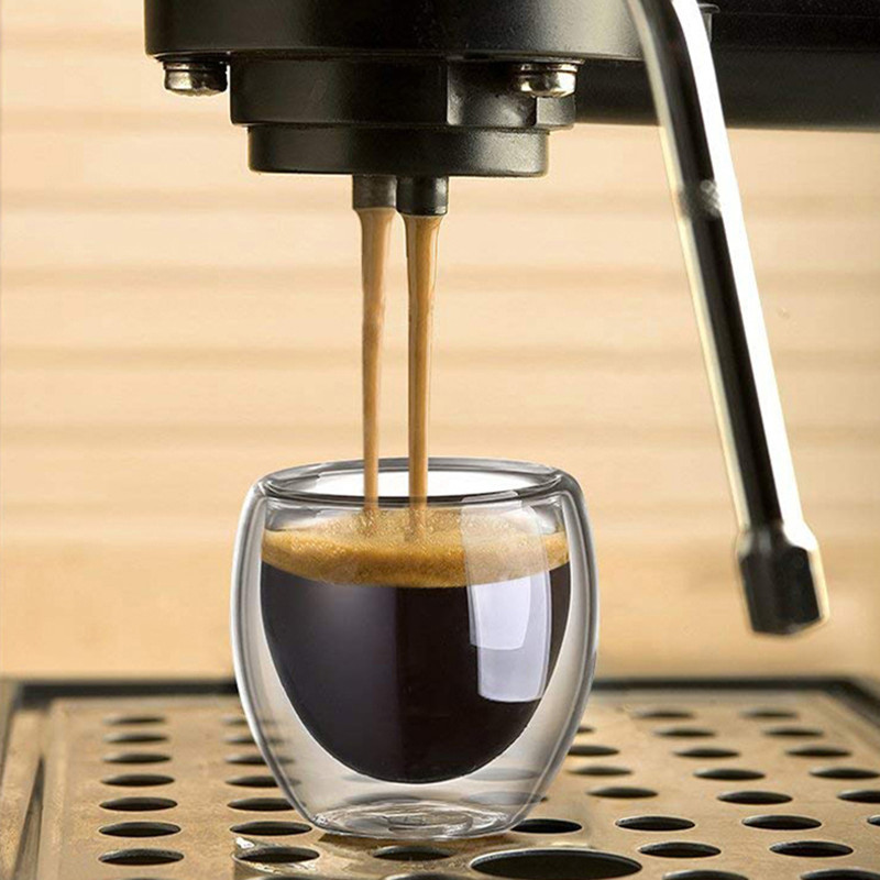 Dubbelwandige glazen koffiemok - Coffee Tea And Cocoa recensie en prijs