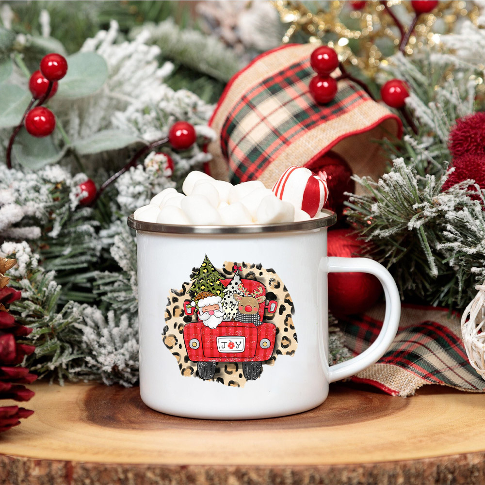 Kerst Vreugde Hert Santa Claus - Coffee Tea And Cocoa recensie en prijs
