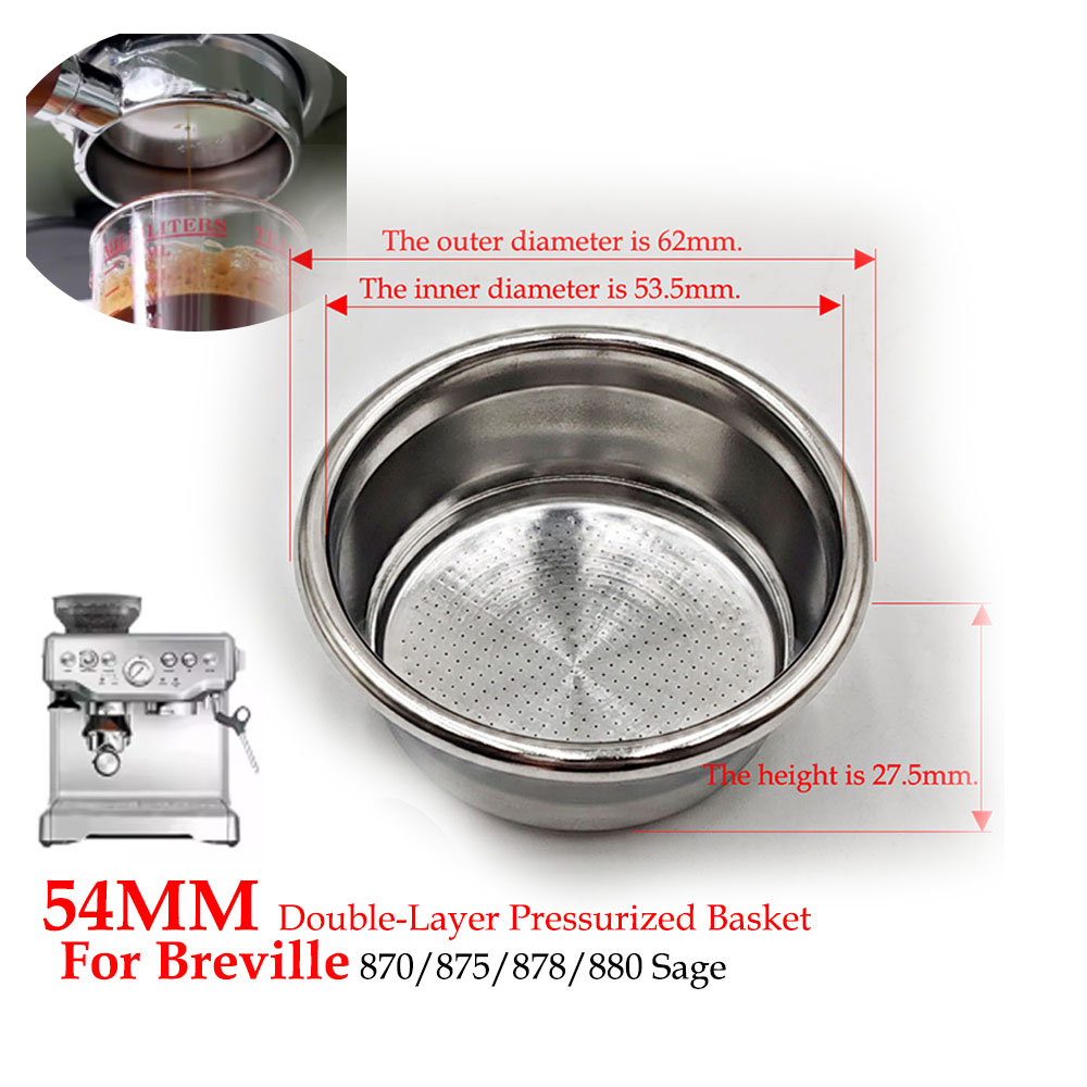 54 mm dubbellaagse filtermand  - Coffee And Tea Filter recensie en prijs