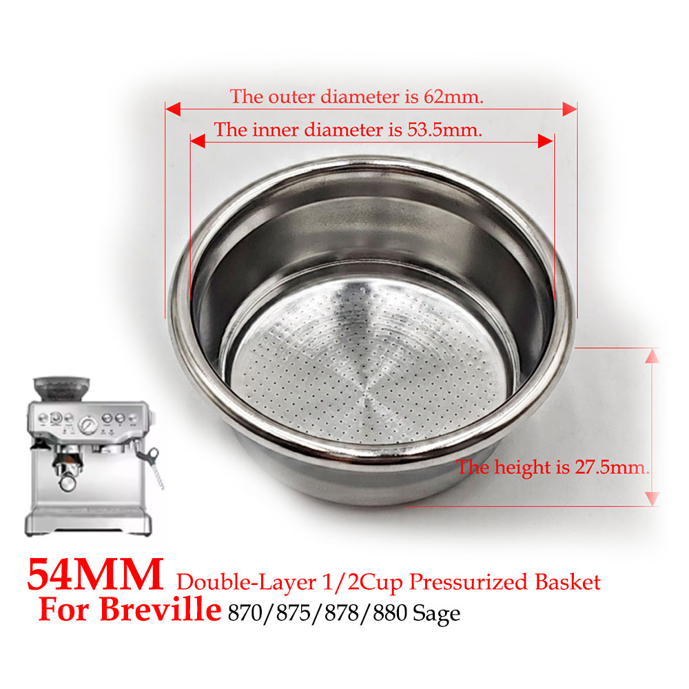54 mm dubbellaagse filtermand  - Coffee And Tea Filter recensie en prijs