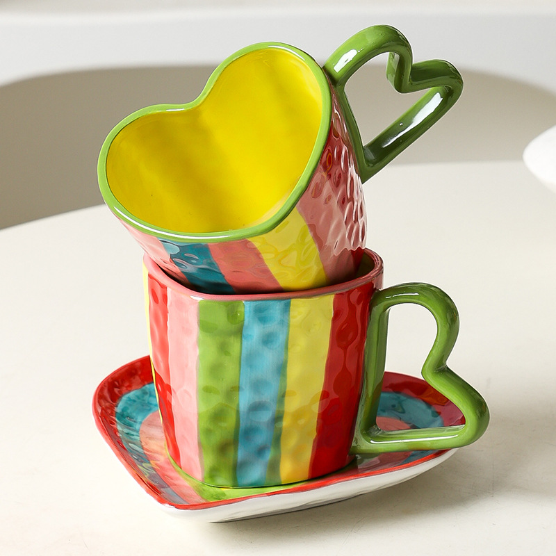 Rainbow Love Cup Plate Home Cr - Coffee Tea Festival recensie en prijs