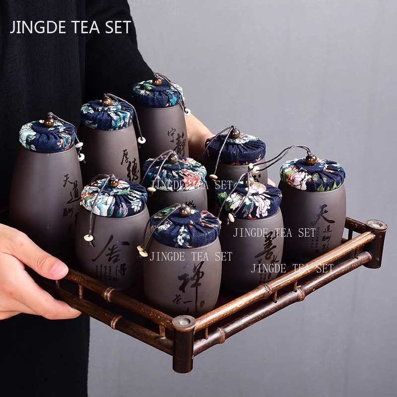 Chinese Paars Zand Kleine Thee - Coffee Tea Canister Set recensie en prijs