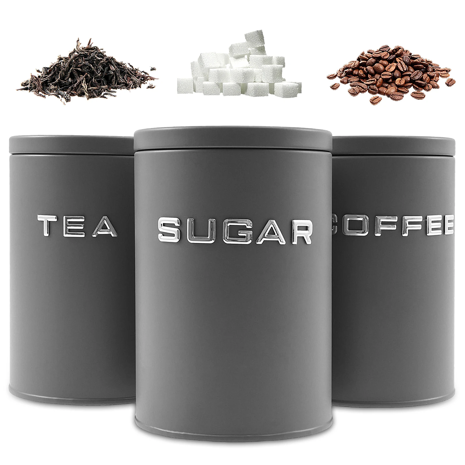 3-delige thee koffie suikerbus - Coffee Tea Canister Set recensie en prijs