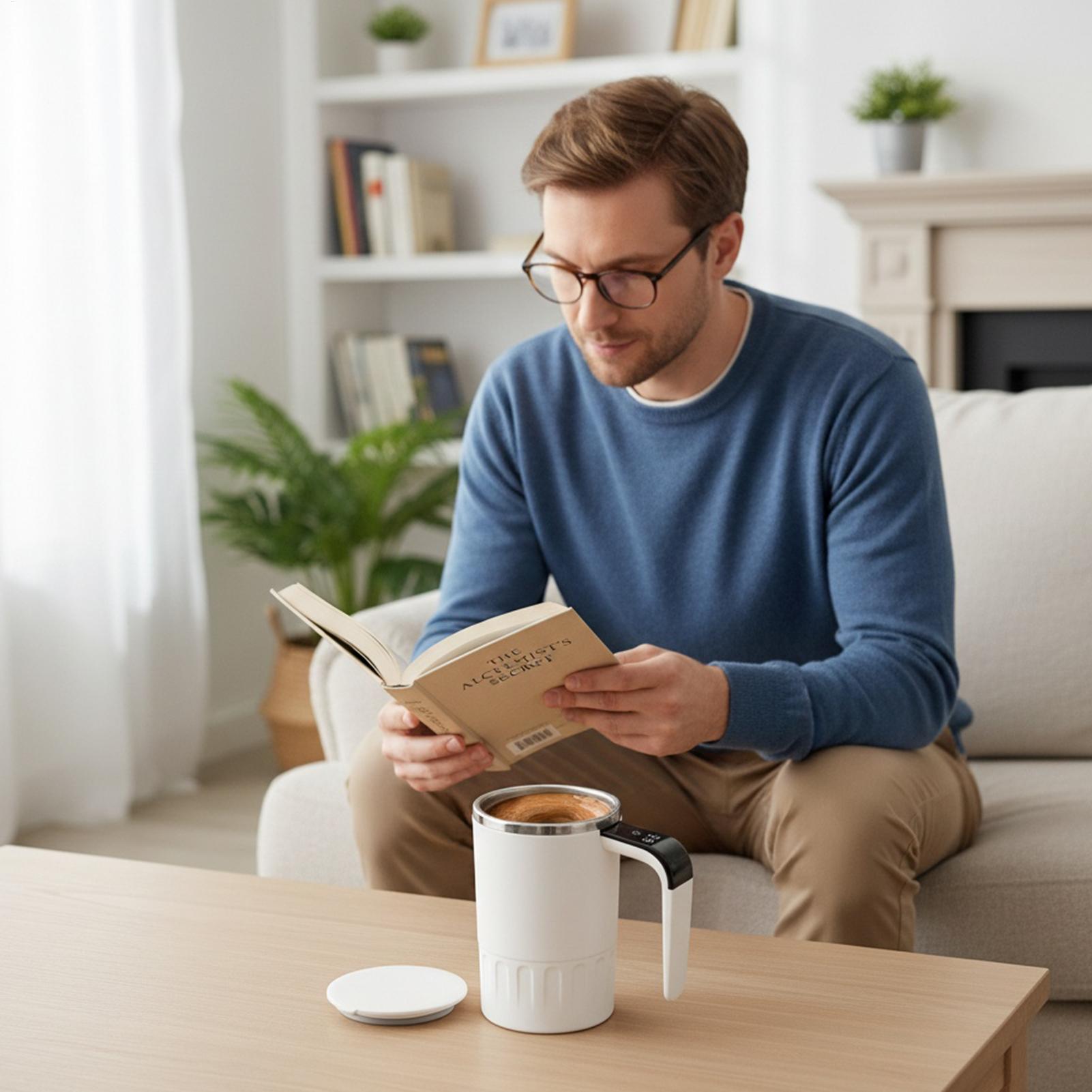 Zelfroerende Koffiemok Oplaadb - Coffee Tea And Cocoa recensie en prijs